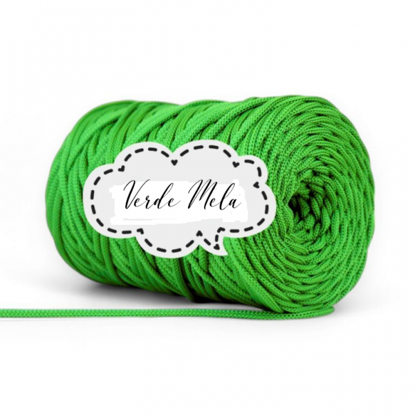 CORDINO PIATTO IN POLIESTERE 5MM PIMOtki – Verde Mela