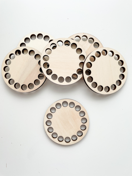 Base in legno rotonda diametro 8 CM
