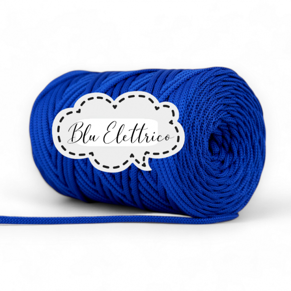 CORDINO PIATTO IN POLIESTERE 5MM PIMOtki – Blu Elettrico