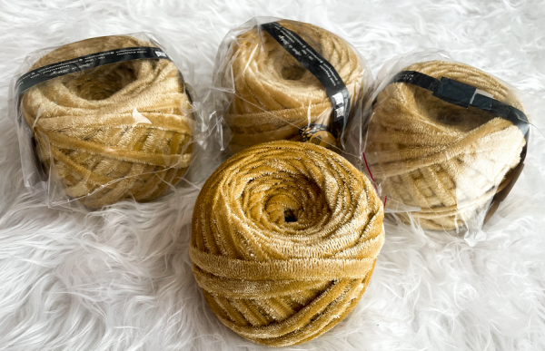 Fettuccia in Velluto oro