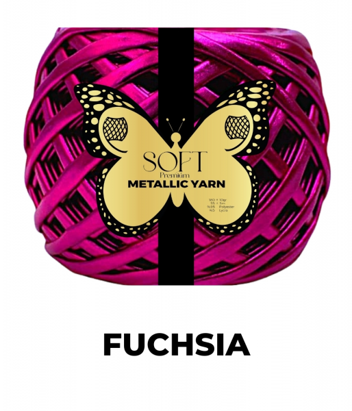 Fettuccia Metallica Fuchsia